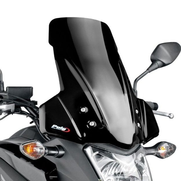 Afbeeldingen van Vervangingsruit touring Puig Honda NC700X '12-'13/ NC750X '14-'15 -zwart