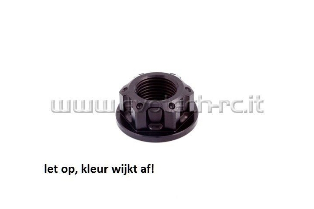 Afbeeldingen van Swingarmmoer Evotech aluminium TB-001S-Mat zwart