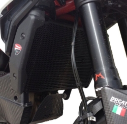 Afbeeldingen van Radiatorcover zwart Evotech Performance Ducati Hypermotard 821 '13-15