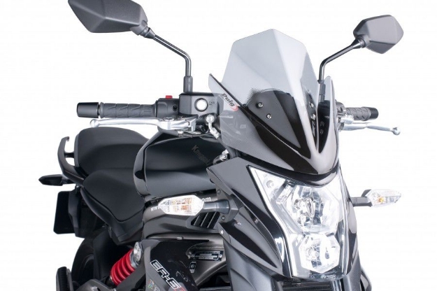 Afbeeldingen van Vervangingsruit naked bike licht getint Puig Kawasaki ER6-N '12-17