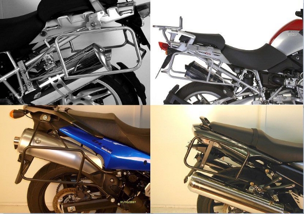 Afbeeldingen van Kofferrek chroom Hepco&Becker Honda VTX1800