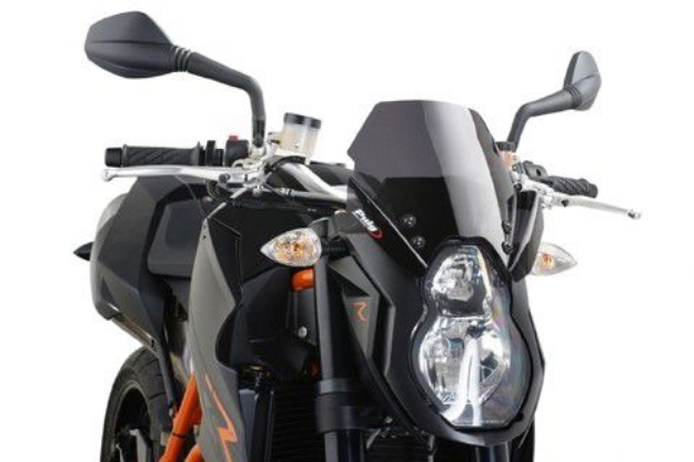 Afbeeldingen van Vervangingsruit naked bike Puig KTM 990 Superduke/R '07-'13-Donker getint