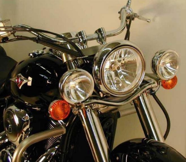 Afbeeldingen van Custom Twinlight Set Hepco&Becker chroom Kawasaki VN900 CLASSIC 2006-
