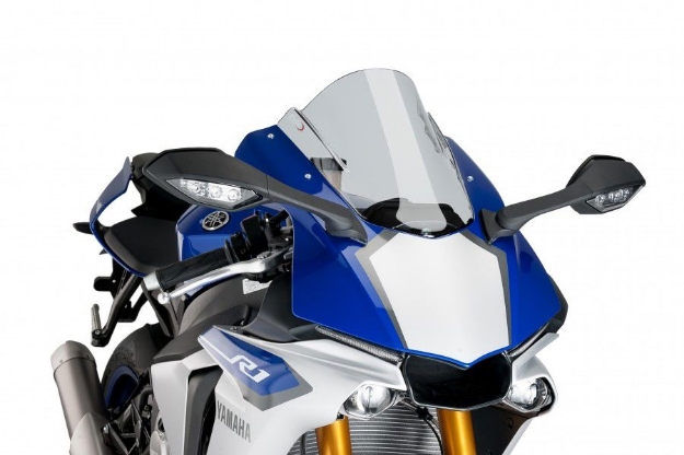 Afbeeldingen van Vervangingsruit Puig jetstream 2mm race Yamaha YZF-R1 '15-19 / YZF-R1M '17-19