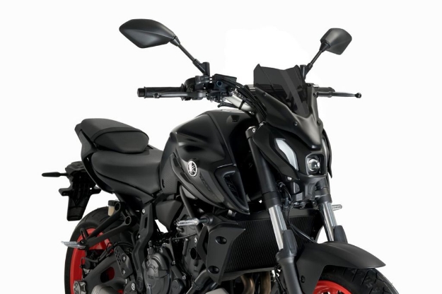 Afbeeldingen van Vervangingsruit naked bike Sport Puig Yamaha MT-07 '21-24 donker getint