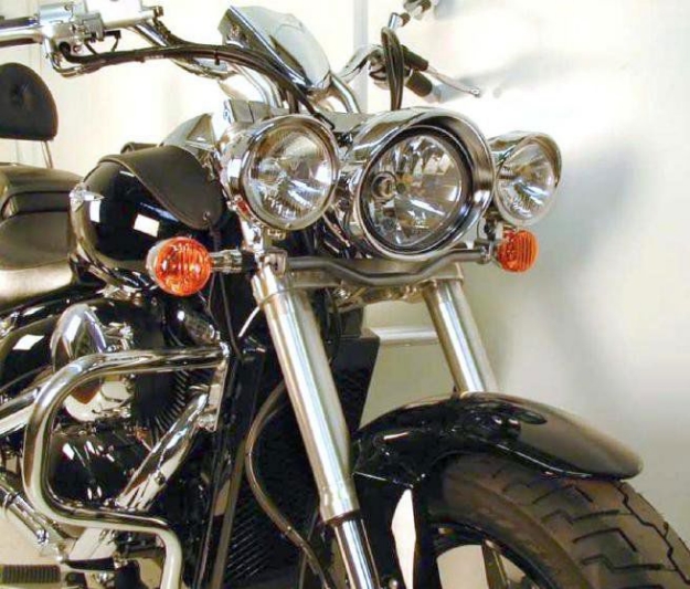 Afbeeldingen van Custom Twinlight Set Hepco&Becker chroom Suzuki M800 2005-2009