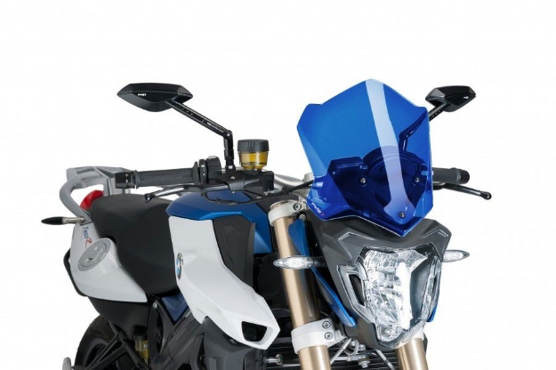 Afbeeldingen van Vervangingsruit naked bike SPORT Puig BMW F800R '15- -blauw