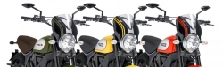 Afbeeldingen van Vervangingsruit naked bike met zwart kuipje Puig diverse Ducati Scrambler modellen