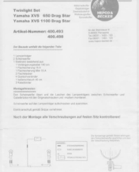 Afbeeldingen van Custom Twinlight Set Hepco&Becker chroom Yamaha XVS650