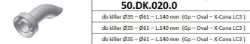 Afbeeldingen van MIVV DB-killer 35 - 61 - L.140 mm  (Gp - Oval - X-Cone LC3)