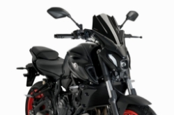 Afbeeldingen van Vervangingsruit naked bike Touring Puig Yamaha MT-07 '21-24 zwart