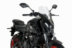 Afbeeldingen van Vervangingsruit naked bike Touring Puig Yamaha MT-07 '21-24 transparant