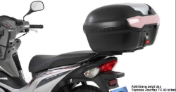 Afbeeldingen van Topdrager zilver Hepco&Becker Honda WAVE 110i inclusief TC40 journey