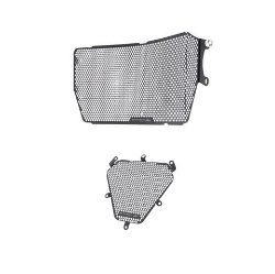 Afbeeldingen van Radiator/oliekoeler cover set zwart Evotech Performance Ducati Diavel 1260 '19-