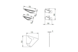Afbeeldingen van Side Spoiler Downforce van Puig voor de Yamaha MT-07 '21-24 zwart