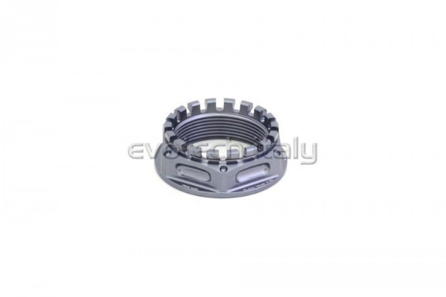 Afbeeldingen van Achterwielmoer aluminium Evotech TB-012-P-Titanium
