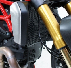 Afbeeldingen van Radiatorcover zwart Evotech Performance Ducati Monster 1200S '14-16