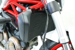 Afbeeldingen van Radiatorcover zwart Evotech Performance Ducati Monster 821 Stealth '19-20