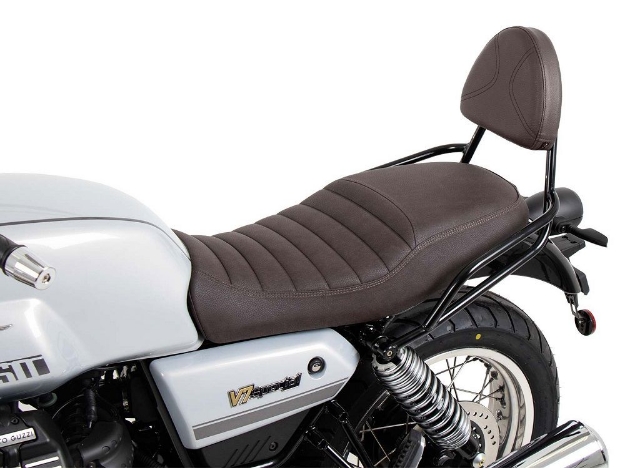 Afbeeldingen van Sissybar zonder rekje Hepco&Becker zwart/bruin Moto Guzzi V7 Special / Stone / Stone Centenario '21-