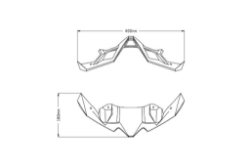 Afbeeldingen van Naked Front Spoiler mat zwart Puig voor Kawasaki Z900 '20-24