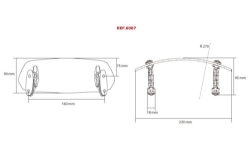 Afbeeldingen van Opzetruit verstelbaar transparant Puig model variabel (boren) 230x90mm