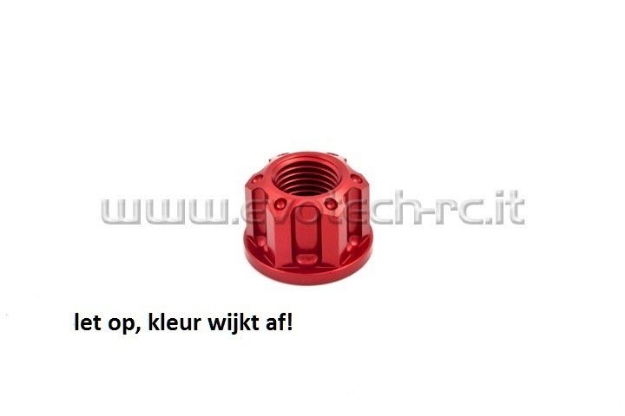 Afbeeldingen van Swingarmmoer aluminium Evotech TB-016S-Zwart