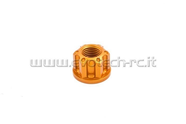 Afbeeldingen van Swingarmmoer aluminium Evotech TB-016S-Goud