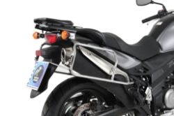 Afbeeldingen van Kofferrek RVS Hepco&Becker voor 'Cutout' Xplorer zijkoffers Suzuki DL650 V-Strom '12-16