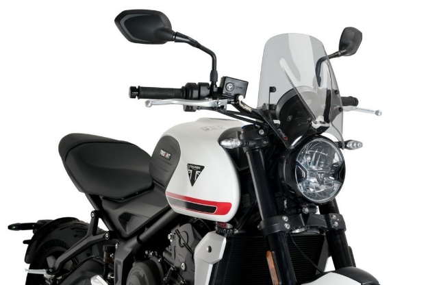 Afbeeldingen van Windscherm Puig model New Generation Triumph Trident 660 '21- licht getint