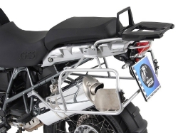 Afbeeldingen van Kofferset Hepco&Becker 'Cutout' met RVS rek en Xplorer koffers BMW R1200GS / Adventure '08-13