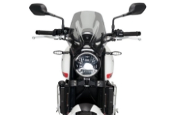 Afbeeldingen van Windscherm Puig model New Generation Triumph Trident 660 '21- zwart