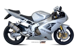 Afbeeldingen van MIVV Suono Steel Black RVS demper Kawasaki ZX6-R '03-'04