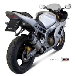 Afbeeldingen van MIVV Suono Steel Black RVS demper Kawasaki ZX6-R '03-'04