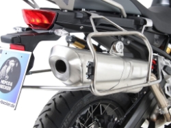 Afbeeldingen van Kofferset Hepco&Becker 'Cutout' met RVS rek en Xplorer koffers BMW F850GS '18-23