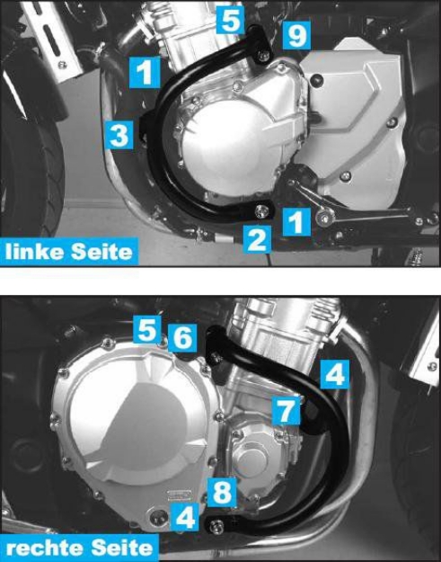 Afbeeldingen van Valbeugel zwart Hepco&Becker Suzuki GSF1250N/S BANDIT '07-