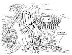 Afbeeldingen van Valbeugel Hepco&Becker chroom Suzuki C800 Intruder '09-17