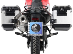 Afbeeldingen van Kofferrek RVS Hepco&Becker voor 'Cutout' Xplorer zijkoffers BMW F650GS '08-12 / F700GS '12-16