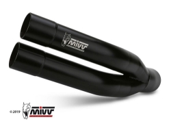 Afbeeldingen van MIVV Double Gun Black demper Kawasaki Z750 '07-14