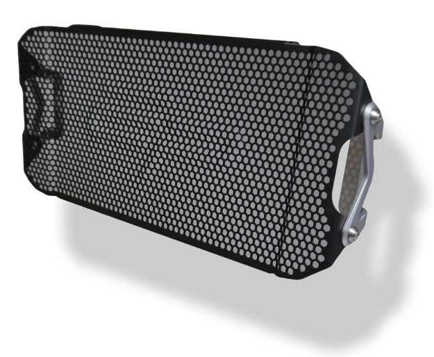 Afbeeldingen van Radiatorcover zwart Evotech Performance Honda NC700X '11-16