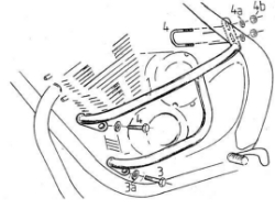Afbeeldingen van Valbeugel chroom Hepco&Becker Yamaha XJ600N/S DIVERSION '91-95