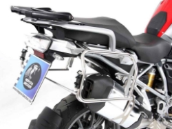 Afbeeldingen van Kofferrek RVS Hepco&Becker voor 'Cutout' Xplorer zijkoffers BMW R1200GS LC '13-18