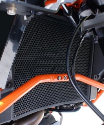 Afbeeldingen van Radiatorcover zwart Evotech Performance KTM 1050 Adventure '15-16