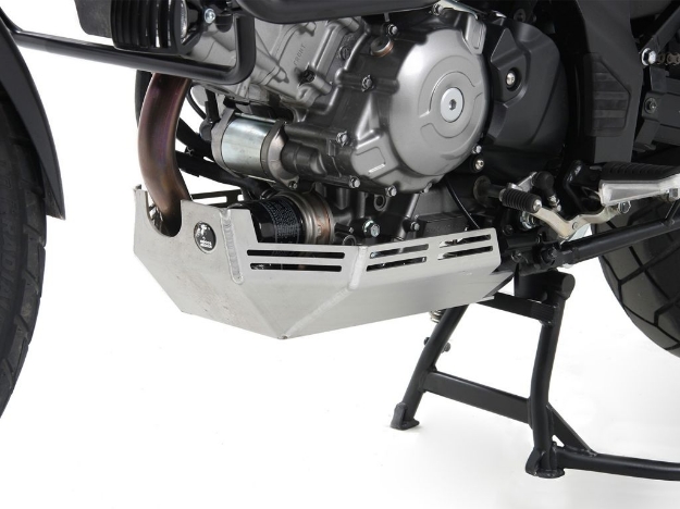 Afbeeldingen van Carterplaat zwart aluminium Hepco&Becker Suzuki DL650 / XT '17-