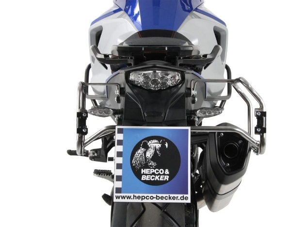 Afbeeldingen van Kofferrek RVS Hepco&Becker voor 'Cutout' Xplorer zijkoffers KTM 1050/ 1190 Adventure/ R