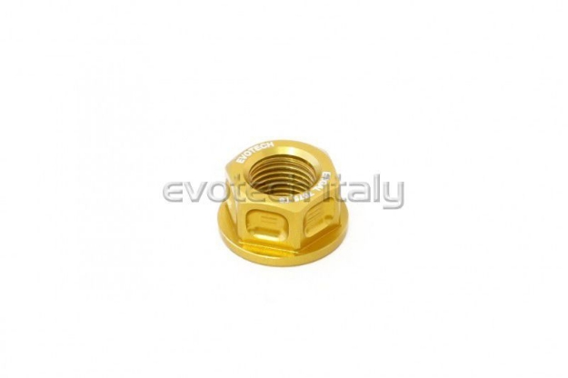 Afbeeldingen van tandwielmoer aluminium Evotech TB-036-Goud