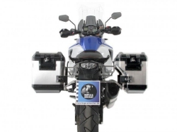 Afbeeldingen van Kofferset Hepco&Becker 'Cutout' met RVS rek en Xplorer koffers KTM 1090 Adventure '17-
