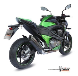 Afbeeldingen van MIVV Suono Steel Black RVS demper Kawasaki Z800 '13-16