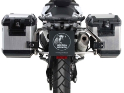 Afbeeldingen van Kofferset Hepco&Becker 'Cutout' met RVS rek en Xplorer RVS koffers KTM 890 Adventure '21-