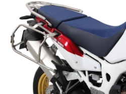 Afbeeldingen van Kofferset Hepco&Becker 'Cutout' met RVS rek en Xplorer koffers Honda CRF1000L Africa Twin '18-