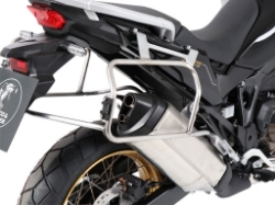 Afbeeldingen van Kofferset Hepco&Becker 'Cutout' met RVS rek en Xplorer koffers Honda CRF1100L Africa Twin Adventure Sports '20-